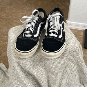 Used black and white vans! Still have lots of life left in them!